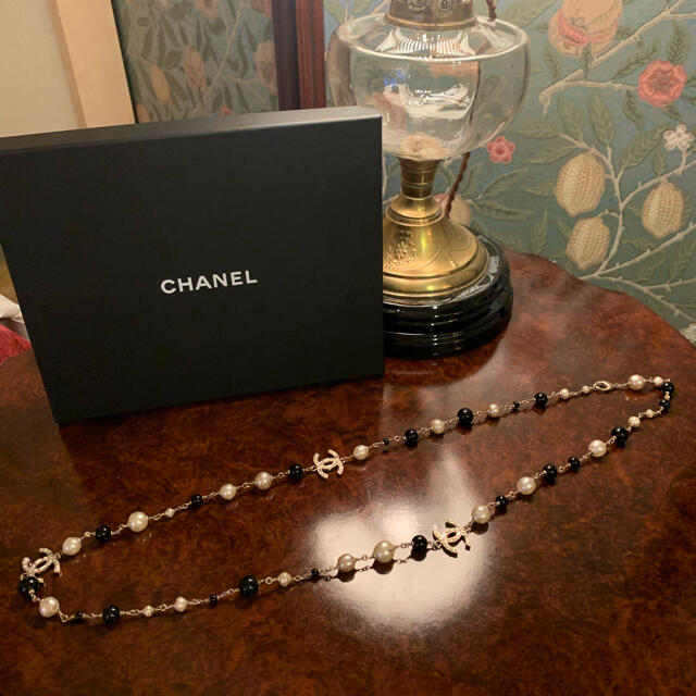 CHANEL ロングパールネックレス　お箱つき