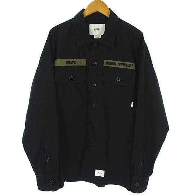 WTAPS BUDS / LS / COTTON. TWILL シャツ 黒 S