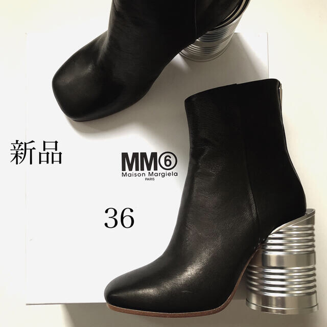 Maison Martin Margiela(マルタンマルジェラ)の新品/36 MM6 メゾン マルジェラ ティン カン ヒール ブーツ レディースの靴/シューズ(ブーツ)の商品写真