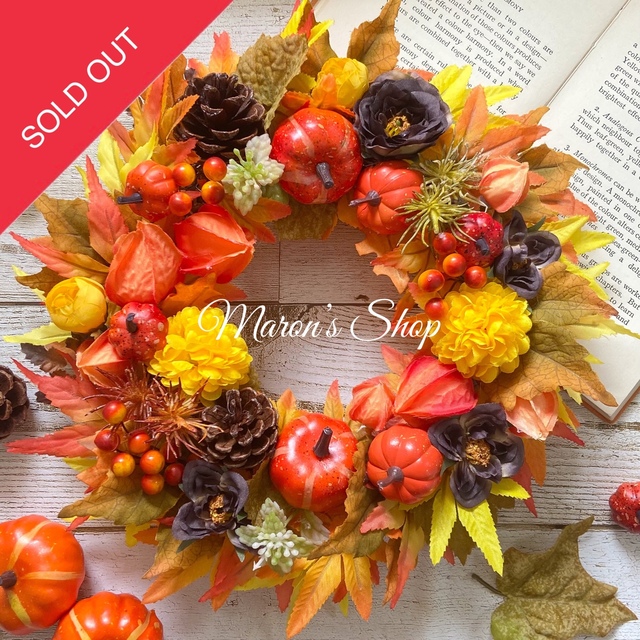 ドライフラワー◆リース◆autumn◆　◆sold  out◆◆