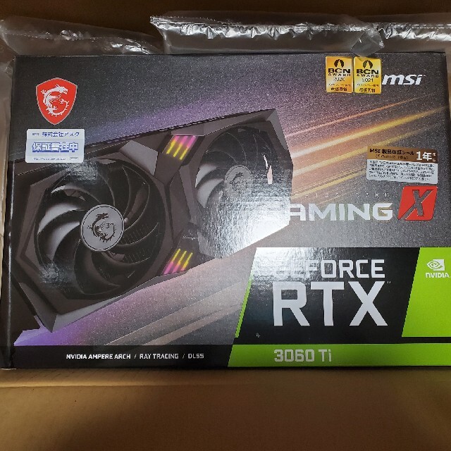 MSI RTX3060Ti GAMING  X 8G LHR 新品未開封