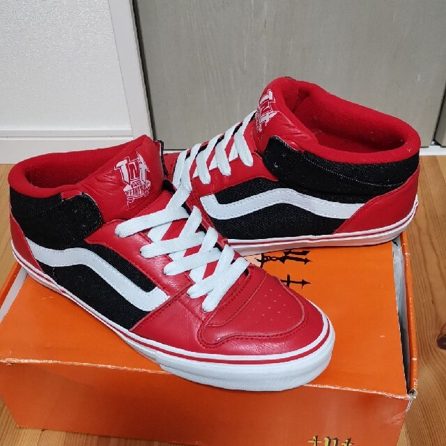 VANS(ヴァンズ)の【早い者勝ち値引きUSED美品】VANS TNT Ⅱ MID レッドデニム29 メンズの靴/シューズ(スニーカー)の商品写真