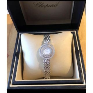 ショパール(Chopard)のショパール　chopard ハッピーダイヤモンド　腕時計　美品　定価200万(腕時計)