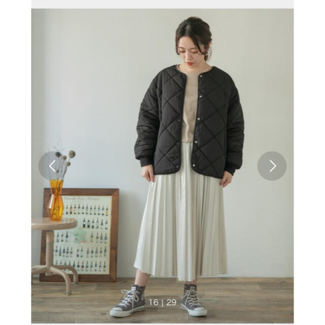 ITEMS URBANRESEARCH 中綿キルティングノーカラージャケット