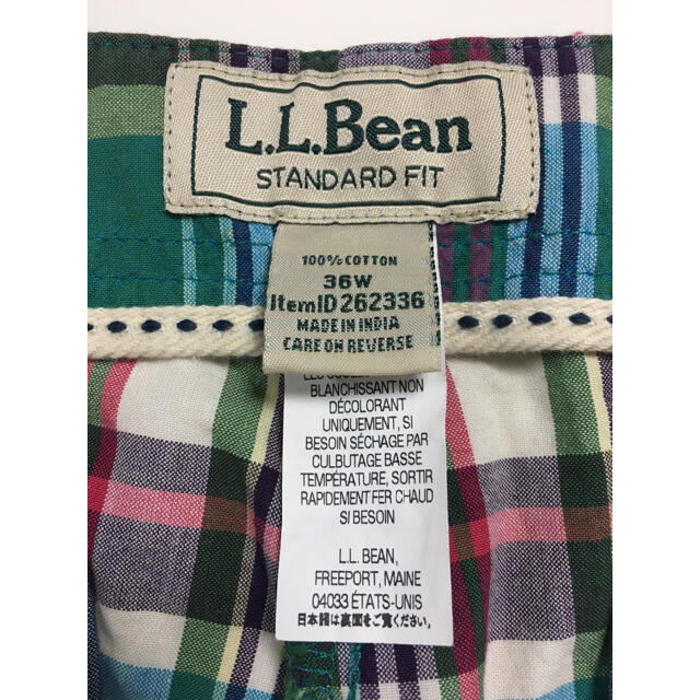 L.L.Bean(エルエルビーン)のエルエルビーン　チェック　ハーフパンツ　ショートパンツ　36 36インチ メンズのパンツ(ショートパンツ)の商品写真