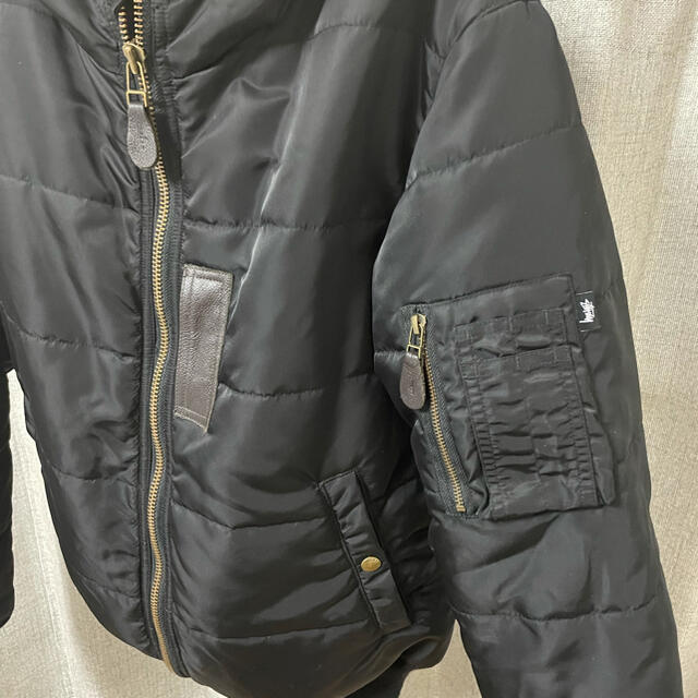 STUSSY(ステューシー)のstussy フード付きMA-1ジャケット メンズのジャケット/アウター(フライトジャケット)の商品写真