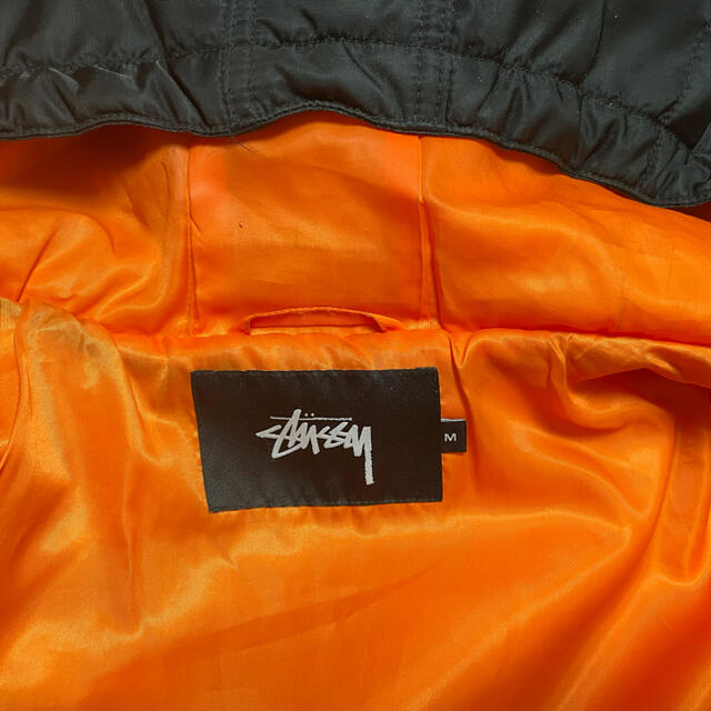 STUSSY(ステューシー)のstussy フード付きMA-1ジャケット メンズのジャケット/アウター(フライトジャケット)の商品写真