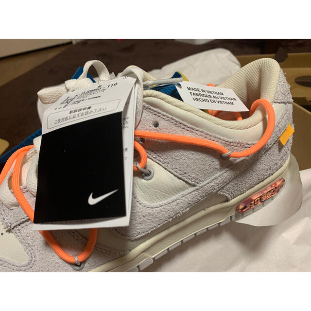 OFF-WHITE × NIKE DUNK LOW lot 19