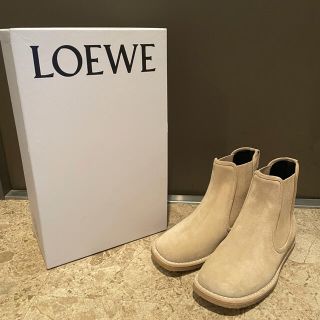 最終値下げ!ロエベ LOEWE メンズ サイドゴアブーツ 39 ベージュ 新品