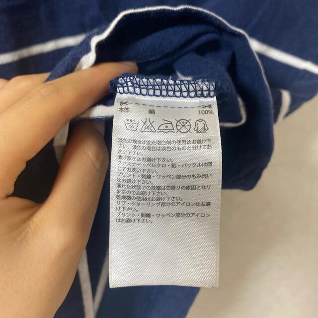 adidas(アディダス)のアディダス ネイビー×ホワイト レディースTシャツ レディースのトップス(Tシャツ(半袖/袖なし))の商品写真