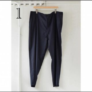 コモリ(COMOLI)のCOMOLI（コモリ） ウールフラノ ドローストリングパンツ　サイズ1 20aw(スラックス)