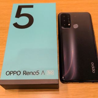 Reno5 a シルバーブラック(スマートフォン本体)