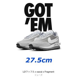 ナイキ(NIKE)のNIKE LDワッフル x sacai x Fragment(スニーカー)