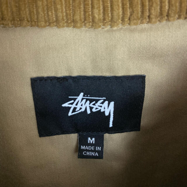 STUSSY(ステューシー)の【希少デザイン】ステューシー☆刺繍ロゴ入りコーデュロイジャケット 即完売モデル メンズのジャケット/アウター(ブルゾン)の商品写真