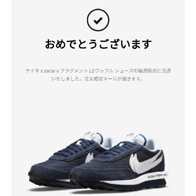 NIKE(ナイキ)のナイキ×サカイ×フラグメント 28.0cm スニーカー メンズの靴/シューズ(スニーカー)の商品写真