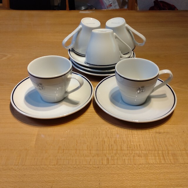 【出品のため初開封】イヴ・サンローラン コーヒーカップ・ソーサーセット5客セット