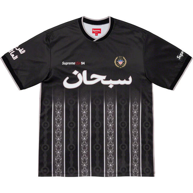 Tシャツ/カットソー(半袖/袖なし)Supreme Arabic Logo Soccer Jersey Black