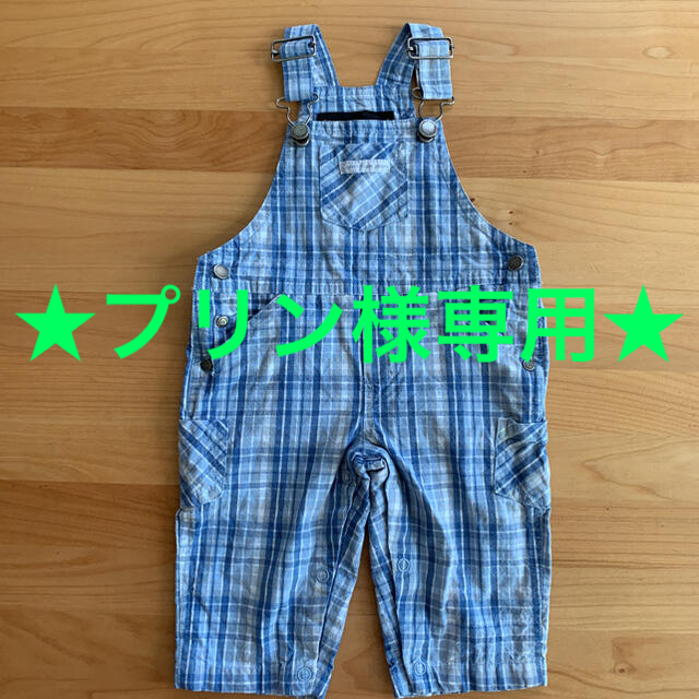 Calvin Klein(カルバンクライン)の☆プリン様専用☆ Calvin Klein Jeans オーバーオール　青　水色 キッズ/ベビー/マタニティのベビー服(~85cm)(カバーオール)の商品写真