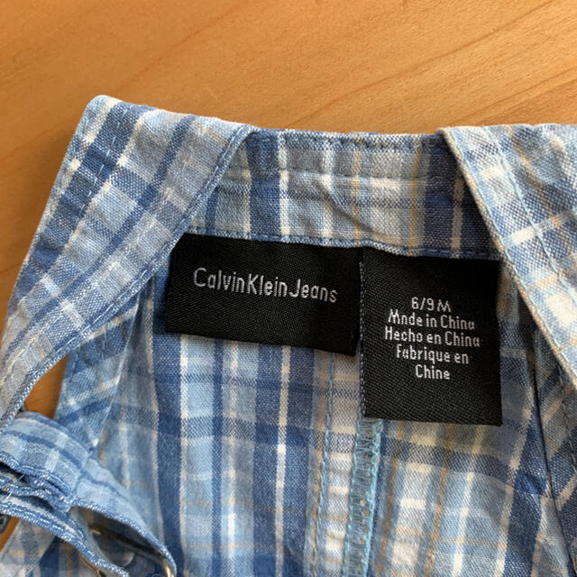 Calvin Klein(カルバンクライン)の☆プリン様専用☆ Calvin Klein Jeans オーバーオール　青　水色 キッズ/ベビー/マタニティのベビー服(~85cm)(カバーオール)の商品写真