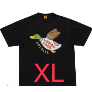 アベイシングエイプ(A BATHING APE)のhuman made kaws tee #2  XL  BLACK(Tシャツ/カットソー(半袖/袖なし))