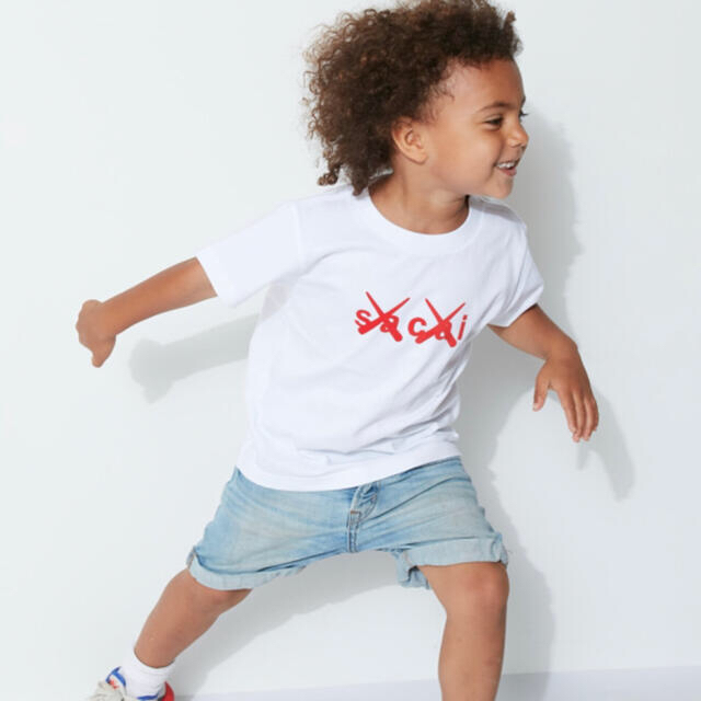 sacai × KAWS Kids Flock Print Tee サイズ6