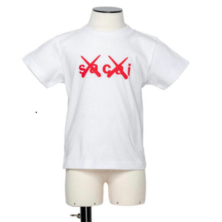 サカイ(sacai)のsacai kaws Flock Print Tシャツ　kids 6(Tシャツ/カットソー)