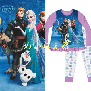 アナトユキノジョオウ(アナと雪の女王)の【新品】パープル Disney Princess Frozen パジャマ(パジャマ)
