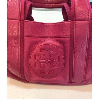 トリーバーチ(Tory Burch)のトリーバーチ　本革　レザー　トート　バッグ　ピンク(トートバッグ)