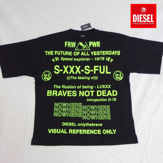 DIESEL(ディーゼル)の【新品/未使用/正規品/タグ付き】DIESEL T-BALL-X2黒 Sサイズ メンズのトップス(Tシャツ/カットソー(半袖/袖なし))の商品写真