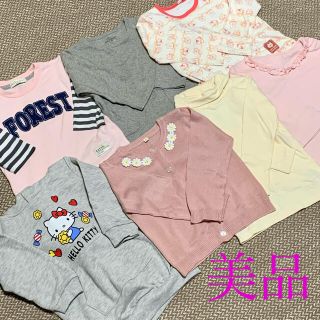 ユニクロ(UNIQLO)の【美品】UNIQLO 他　女の子　秋冬　まとめ売り　90   95(Tシャツ/カットソー)