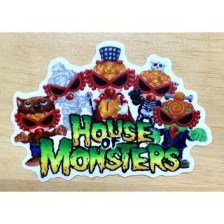 ヒステリックミニ(HYSTERIC MINI)のヒスミニ☆正規品☆新品☆ステッカー☆HOUSE OF MONSTERS☆シール(しおり/ステッカー)