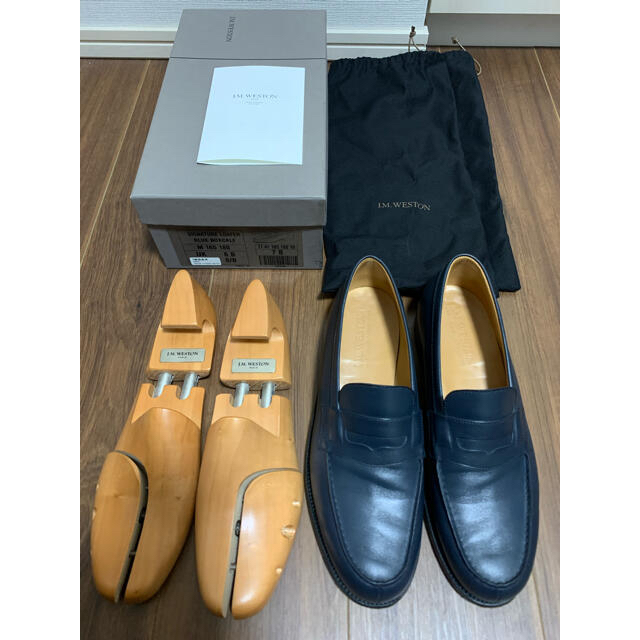 J.M. WESTON 180 Signature Loafer Blueドレス/ビジネス