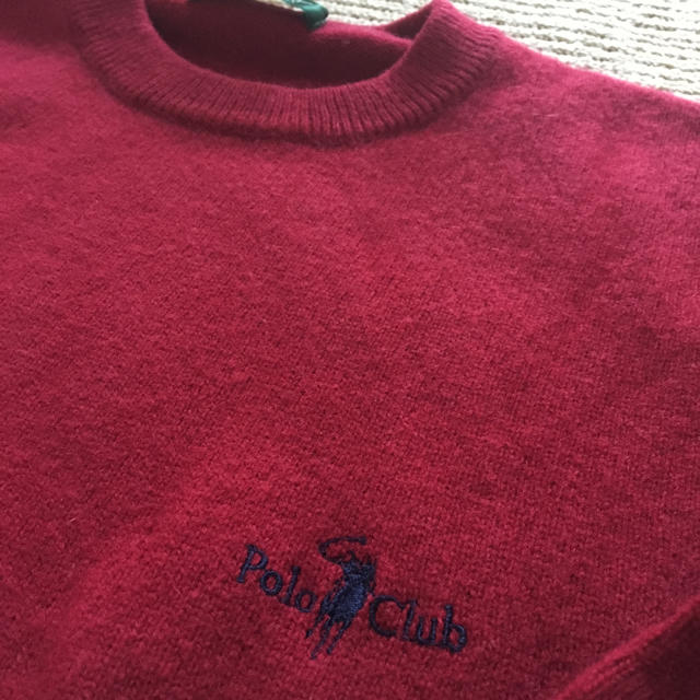 Polo Club(ポロクラブ)のポロ ウールセーター レッド メンズのトップス(ニット/セーター)の商品写真