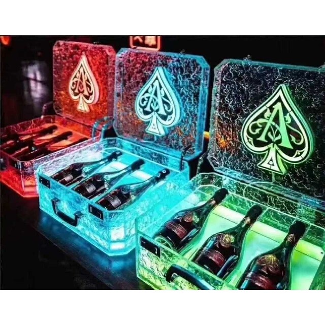 数量限定!特売 アルマンド アタッシュケース シャンパン ボトル LED