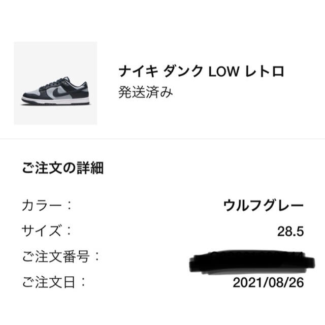 DUNK LOW 28.5cm チャンピオンシップ グレー