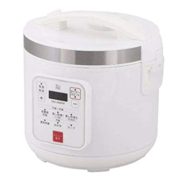 未使用　低糖質炊飯器　SRC-500PW スマホ/家電/カメラの調理家電(炊飯器)の商品写真