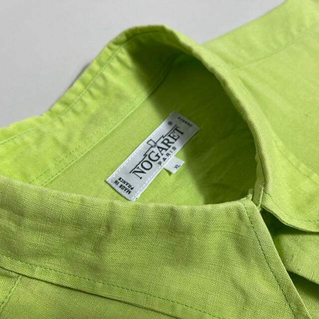 made in france limegreen design shirt