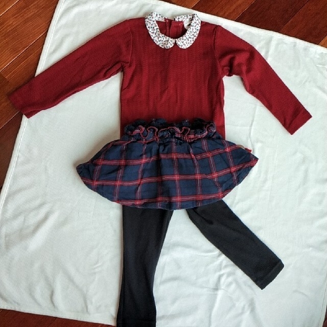 美品　秋冬ニット90cm キッズ/ベビー/マタニティのキッズ服女の子用(90cm~)(ニット)の商品写真