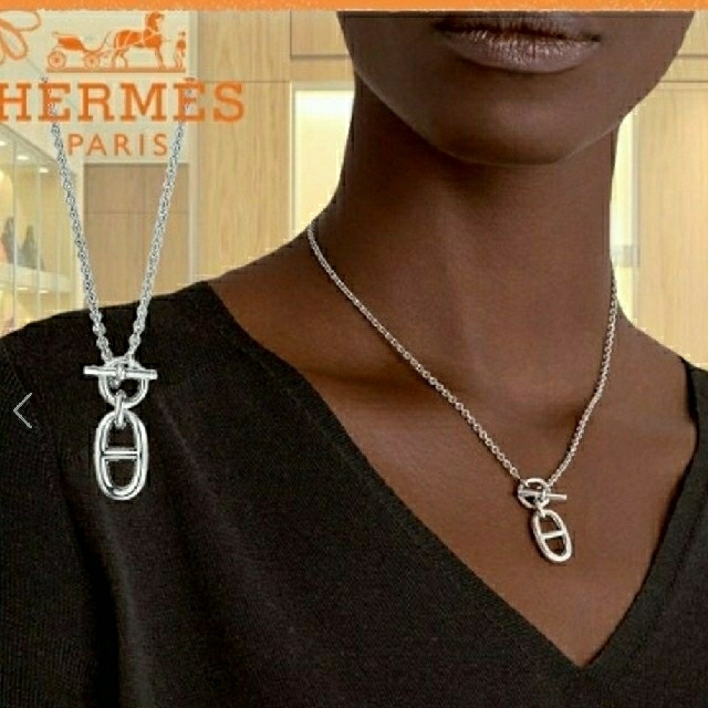 美品☆HERMES　シェーヌダンクル　アミュレット　ネックレス