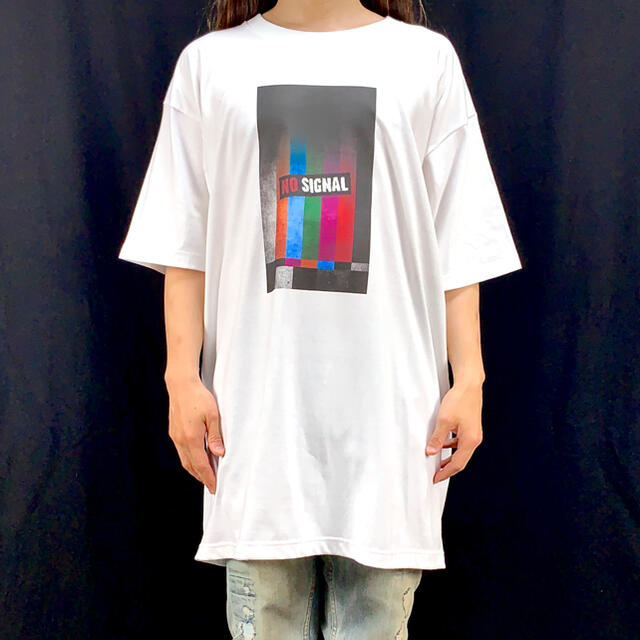 新品 テレビ 放送終了 試験電波 カラーバー テストパターン ビッグ Tシャツ | フリマアプリ ラクマ