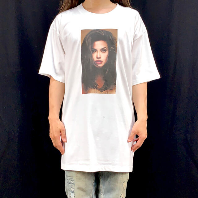 新品 アンジェリーナジョリー ハリウッド女優 ビッグ Tシャツ ロンT パーカー