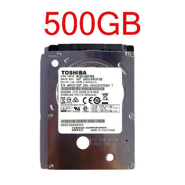 HDD 500GB 2.5" SATA 3Gbps 正常 [HDD#o.1]