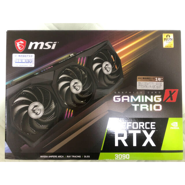 スマホ/家電/カメラMSI GeForce RTX 3090 GAMING X TRIO 24G