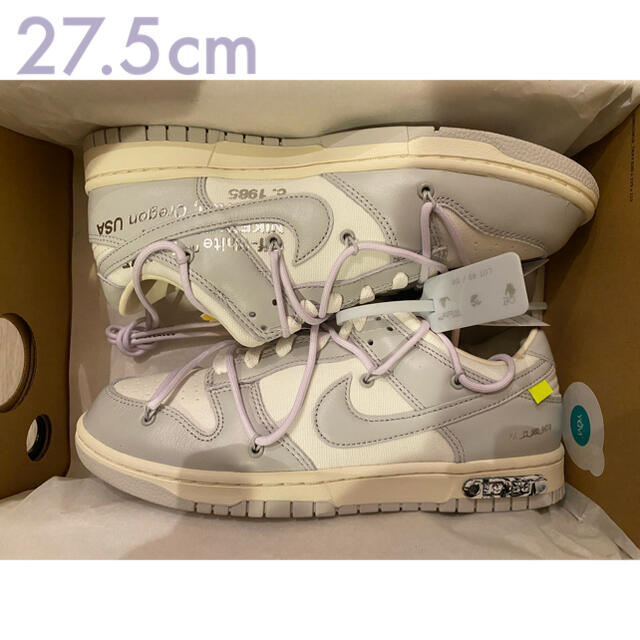 【新品未使用】NIKE×Off-White DUNK LOW Lot 49靴/シューズ