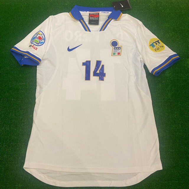 新品】デルピエロ イタリア代表 ユニフォーム EURO1996 背番号14 新品】デルピエロ イタリア代表 ユニフォーム EURO1996 背番号14