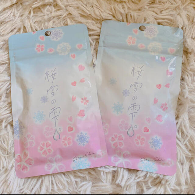 【最終値下げ】シロノサクラ 桜雪の雫 2袋セット コスメ/美容のダイエット(ダイエット食品)の商品写真