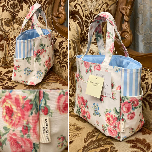 LAURA ASHLEY(ローラアシュレイ)の新品タグ付き LAURA ASHLEY ランチトートバッグ【保冷保温対応】 レディースのバッグ(トートバッグ)の商品写真