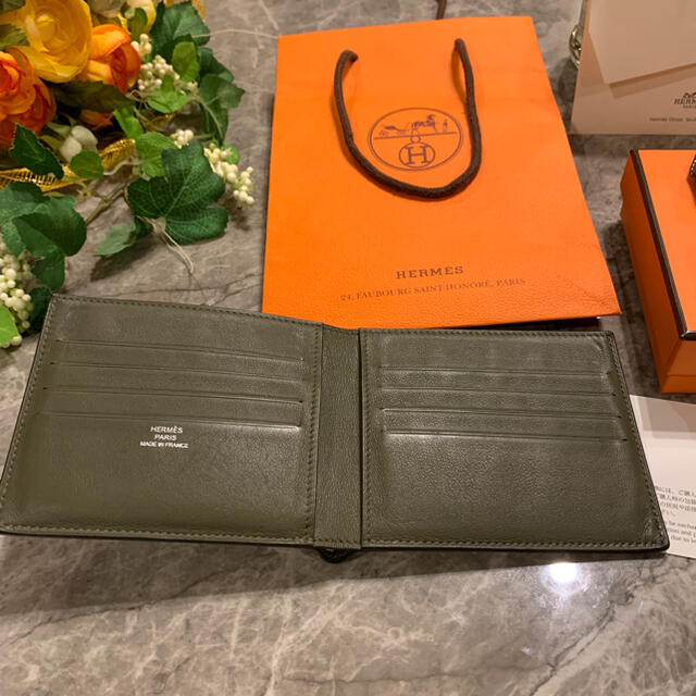 Hermes(エルメス)の正規店購入 美品 エルメス シチズン ツイル コンパクト べアン　財布  レディースのファッション小物(財布)の商品写真