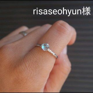 サイズ調節可能 ё moonstone リング  指輪 シルバー(リング)