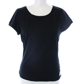 モンクレール(MONCLER)のモンクレール Tシャツ カットソー クルーネック 半袖 ワッペン XS 黒(Tシャツ(半袖/袖なし))